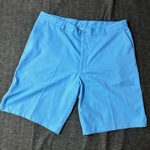 Men’s BOLLE Golf Tech Shorts Flat Front W40 Sky Blue